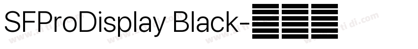 SFProDisplay Black字体转换